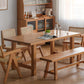 Rectangle Table Dining Table Simplicity Dinner Room Solid Wood Table with 4 Legs Base Clearhalo ' dining_table' 'Dining Tables & Seating' 'Dining Tables' 'furn' 'furn_dining_table' 'Furniture' 'furniture_dining_table' 'Kitchen & Dining Furniture' 'kitchen&dining_furn' 'kitchen' 'kitchen_dining_table' 3642425