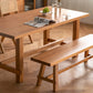 Rectangle Table Dining Table Simplicity Dinner Room Solid Wood Table with 4 Legs Base Clearhalo ' dining_table' 'Dining Tables & Seating' 'Dining Tables' 'furn' 'furn_dining_table' 'Furniture' 'furniture_dining_table' 'Kitchen & Dining Furniture' 'kitchen&dining_furn' 'kitchen' 'kitchen_dining_table' 3642426