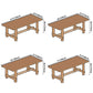 Rectangle Table Dining Table Simplicity Dinner Room Solid Wood Table with 4 Legs Base Clearhalo ' dining_table' 'Dining Tables & Seating' 'Dining Tables' 'furn' 'furn_dining_table' 'Furniture' 'furniture_dining_table' 'Kitchen & Dining Furniture' 'kitchen&dining_furn' 'kitchen' 'kitchen_dining_table' 3642432