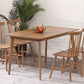 Contemporary Rectangle Dining Table Oak Solid Wood Table with 4 Legs for Home Kitchen Dinner Clearhalo ' dining_table' 'Dining Tables & Seating' 'Dining Tables' 'furn' 'furn_dining_table' 'Furniture' 'furniture_dining_table' 'Kitchen & Dining Furniture' 'kitchen&dining_furn' 'kitchen' 'kitchen_dining_table' 3642436