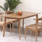 Contemporary Rectangle Dining Table Oak Solid Wood Table with 4 Legs for Home Kitchen Dinner Clearhalo ' dining_table' 'Dining Tables & Seating' 'Dining Tables' 'furn' 'furn_dining_table' 'Furniture' 'furniture_dining_table' 'Kitchen & Dining Furniture' 'kitchen&dining_furn' 'kitchen' 'kitchen_dining_table' 3642438