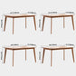 Contemporary Rectangle Dining Table Oak Solid Wood Table with 4 Legs for Home Kitchen Dinner Clearhalo ' dining_table' 'Dining Tables & Seating' 'Dining Tables' 'furn' 'furn_dining_table' 'Furniture' 'furniture_dining_table' 'Kitchen & Dining Furniture' 'kitchen&dining_furn' 'kitchen' 'kitchen_dining_table' 3642445