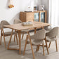 Contemporary Rectangle Dining Table Oak Solid Wood Table with Double Pedestal Clearhalo ' dining_table' 'Dining Tables & Seating' 'Dining Tables' 'furn' 'furn_dining_table' 'Furniture' 'furniture_dining_table' 'Kitchen & Dining Furniture' 'kitchen&dining_furn' 'kitchen' 'kitchen_dining_table' 3642474