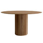 Contemporary Round Dining Table Ash Solid Wood Table with Pedestal Base Brown Without Chairs Clearhalo ' dining_table' 'Dining Tables & Seating' 'Dining Tables' 'furn' 'furn_dining_table' 'Furniture' 'furniture_dining_table' 'Kitchen & Dining Furniture' 'kitchen&dining_furn' 'kitchen' 'kitchen_dining_table' 3642476