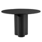 Round Shape Two-Color Dining Table Sintered Stone Table Contemporary with 3 Legs Clearhalo ' dining_table' 'Dining Tables & Seating' 'Dining Tables' 'furn' 'furn_dining_table' 'Furniture' 'furniture_dining_table' 'Kitchen & Dining Furniture' 'kitchen&dining_furn' 'kitchen' 'kitchen_dining_table' 3642488