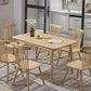54"L Solid Wood Dining Table 4 Legs Base Rectangle Shape Table in Modern Style Clearhalo ' dining_table' 'Dining Tables & Seating' 'Dining Tables' 'furn' 'furn_dining_table' 'Furniture' 'furniture_dining_table' 'Kitchen & Dining Furniture' 'kitchen&dining_furn' 'kitchen' 'kitchen_dining_table' 3642499