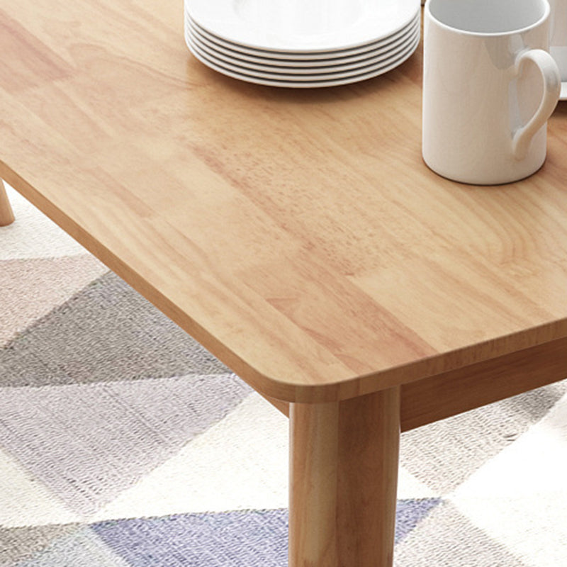 54"L Solid Wood Dining Table 4 Legs Base Rectangle Shape Table in Modern Style Clearhalo ' dining_table' 'Dining Tables & Seating' 'Dining Tables' 'furn' 'furn_dining_table' 'Furniture' 'furniture_dining_table' 'Kitchen & Dining Furniture' 'kitchen&dining_furn' 'kitchen' 'kitchen_dining_table' 3642506