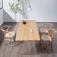 Minimalists Rectangle Khaki Dining Table Solid Wood Standard Dining Table for Kitchen Clearhalo ' dining_table' 'Dining Tables & Seating' 'Dining Tables' 'furn' 'furn_dining_table' 'Furniture' 'furniture_dining_table' 'Kitchen & Dining Furniture' 'kitchen&dining_furn' 'kitchen' 'kitchen_dining_table' 3642525