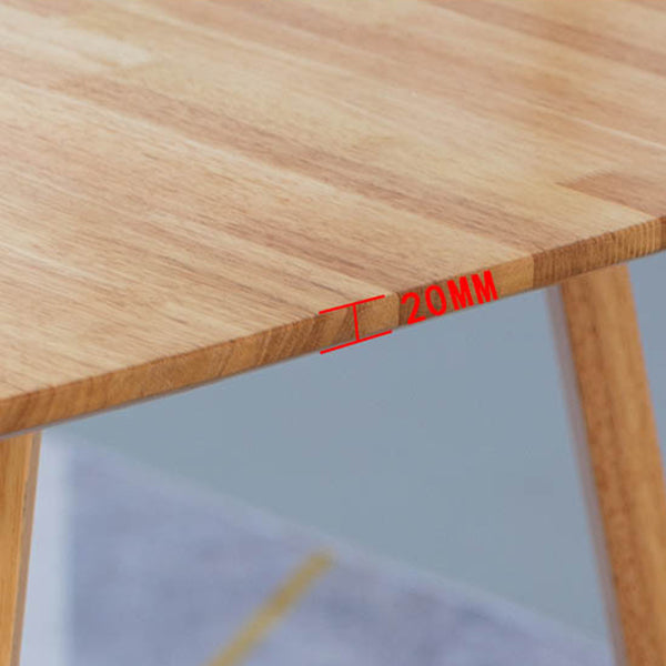 Contemporary Rectangle Dining Table Rubberwood Solid Wood Table with Double Pedestal Clearhalo ' dining_table' 'Dining Tables & Seating' 'Dining Tables' 'furn' 'furn_dining_table' 'Furniture' 'furniture_dining_table' 'Kitchen & Dining Furniture' 'kitchen&dining_furn' 'kitchen' 'kitchen_dining_table' 3642532