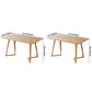 Contemporary Rectangle Dining Table Rubberwood Solid Wood Table with Double Pedestal Clearhalo ' dining_table' 'Dining Tables & Seating' 'Dining Tables' 'furn' 'furn_dining_table' 'Furniture' 'furniture_dining_table' 'Kitchen & Dining Furniture' 'kitchen&dining_furn' 'kitchen' 'kitchen_dining_table' 3642535