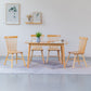 Contemporary Rectangle Dining Table Rubberwood Solid Wood Table with Double Pedestal Clearhalo ' dining_table' 'Dining Tables & Seating' 'Dining Tables' 'furn' 'furn_dining_table' 'Furniture' 'furniture_dining_table' 'Kitchen & Dining Furniture' 'kitchen&dining_furn' 'kitchen' 'kitchen_dining_table' 3642536