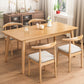 Rectangle 4 Legs Modern Dining Table Wood Color Fixed Table of Solid Wood Clearhalo ' dining_table' 'Dining Tables & Seating' 'Dining Tables' 'furn' 'furn_dining_table' 'Furniture' 'furniture_dining_table' 'Kitchen & Dining Furniture' 'kitchen&dining_furn' 'kitchen' 'kitchen_dining_table' 3642542