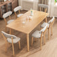 Rectangle 4 Legs Modern Dining Table Wood Color Fixed Table of Solid Wood Clearhalo ' dining_table' 'Dining Tables & Seating' 'Dining Tables' 'furn' 'furn_dining_table' 'Furniture' 'furniture_dining_table' 'Kitchen & Dining Furniture' 'kitchen&dining_furn' 'kitchen' 'kitchen_dining_table' 3642552