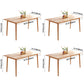 Rectangle Wood Color Dining Table Solid Wood Table Contemporary with 4 Legs Clearhalo ' dining_table' 'Dining Tables & Seating' 'Dining Tables' 'furn' 'furn_dining_table' 'Furniture' 'furniture_dining_table' 'Kitchen & Dining Furniture' 'kitchen&dining_furn' 'kitchen' 'kitchen_dining_table' 3642588