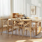 Pine Wood Dining Table in Nature Modern Table with Double Pedestal for Restaurant Clearhalo ' dining_table' 'Dining Tables & Seating' 'Dining Tables' 'furn' 'furn_dining_table' 'Furniture' 'furniture_dining_table' 'Kitchen & Dining Furniture' 'kitchen&dining_furn' 'kitchen' 'kitchen_dining_table' 3642606