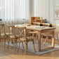 Pine Wood Dining Table in Nature Modern Table with Double Pedestal for Restaurant Clearhalo ' dining_table' 'Dining Tables & Seating' 'Dining Tables' 'furn' 'furn_dining_table' 'Furniture' 'furniture_dining_table' 'Kitchen & Dining Furniture' 'kitchen&dining_furn' 'kitchen' 'kitchen_dining_table' 3642607