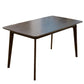 Rectangle Dining Table Modern Dinner Room Solid Wood Table with 4 Legs Base Black Without Chairs Clearhalo ' dining_table' 'Dining Tables & Seating' 'Dining Tables' 'furn' 'furn_dining_table' 'Furniture' 'furniture_dining_table' 'Kitchen & Dining Furniture' 'kitchen&dining_furn' 'kitchen' 'kitchen_dining_table' 3642619