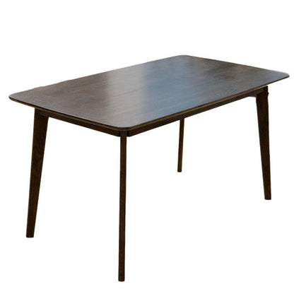 Rectangle Dining Table Modern Dinner Room Solid Wood Table with 4 Legs Base Black Without Chairs Clearhalo ' dining_table' 'Dining Tables & Seating' 'Dining Tables' 'furn' 'furn_dining_table' 'Furniture' 'furniture_dining_table' 'Kitchen & Dining Furniture' 'kitchen&dining_furn' 'kitchen' 'kitchen_dining_table' 3642619