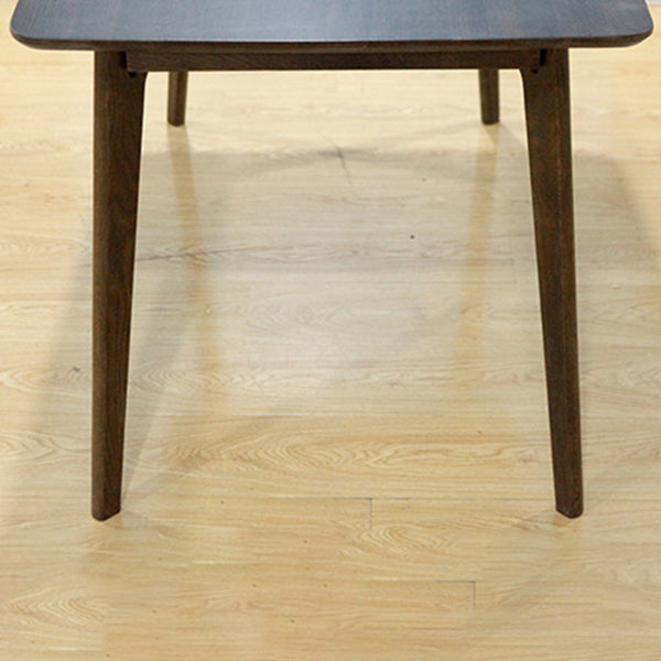 Rectangle Dining Table Modern Dinner Room Solid Wood Table with 4 Legs Base Clearhalo ' dining_table' 'Dining Tables & Seating' 'Dining Tables' 'furn' 'furn_dining_table' 'Furniture' 'furniture_dining_table' 'Kitchen & Dining Furniture' 'kitchen&dining_furn' 'kitchen' 'kitchen_dining_table' 3642621