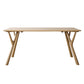 Contemporary Rectangle Dining Table Solid Wood Table with 4 Legs for Home Kitchen Dinner Natural Without Chairs Clearhalo ' dining_table' 'Dining Tables & Seating' 'Dining Tables' 'furn' 'furn_dining_table' 'Furniture' 'furniture_dining_table' 'Kitchen & Dining Furniture' 'kitchen&dining_furn' 'kitchen' 'kitchen_dining_table' 3642629