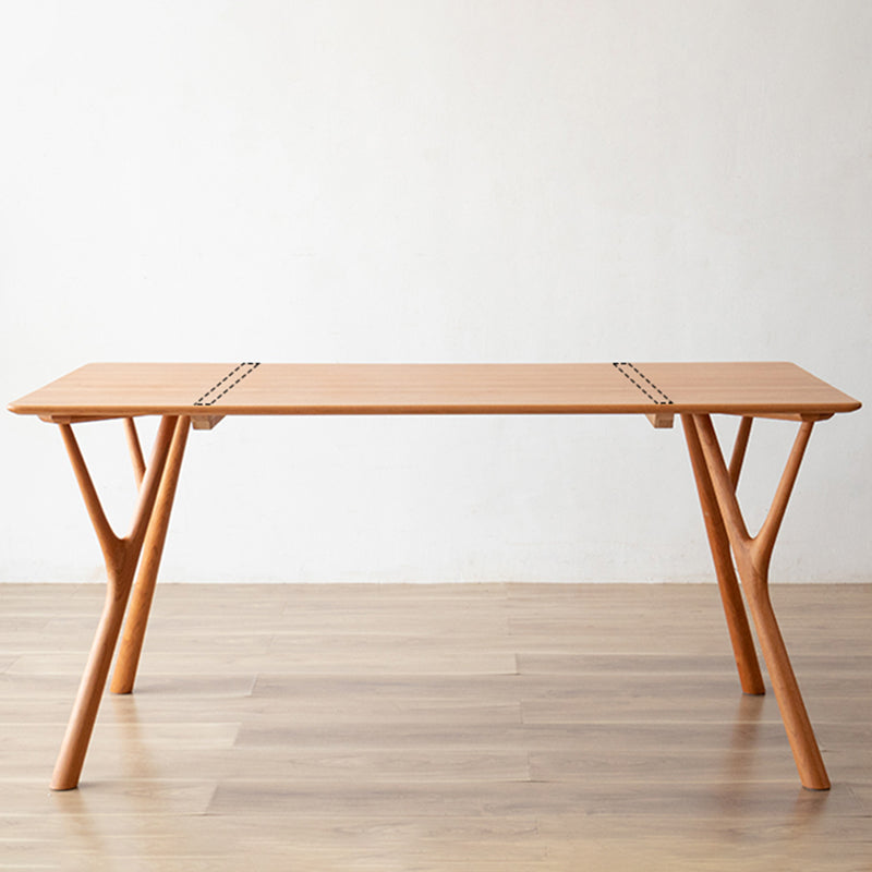 Contemporary Rectangle Dining Table Solid Wood Table with 4 Legs for Home Kitchen Dinner Clearhalo ' dining_table' 'Dining Tables & Seating' 'Dining Tables' 'furn' 'furn_dining_table' 'Furniture' 'furniture_dining_table' 'Kitchen & Dining Furniture' 'kitchen&dining_furn' 'kitchen' 'kitchen_dining_table' 3642633