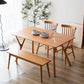 Contemporary Rectangle Dining Table Solid Wood Table with 4 Legs for Home Kitchen Dinner Clearhalo ' dining_table' 'Dining Tables & Seating' 'Dining Tables' 'furn' 'furn_dining_table' 'Furniture' 'furniture_dining_table' 'Kitchen & Dining Furniture' 'kitchen&dining_furn' 'kitchen' 'kitchen_dining_table' 3642637