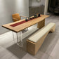 Rectangle Casual Dining Table Wood Color Fixed Table of Pine Solid Wood Clearhalo ' dining_table' 'Dining Tables & Seating' 'Dining Tables' 'furn' 'furn_dining_table' 'Furniture' 'furniture_dining_table' 'Kitchen & Dining Furniture' 'kitchen&dining_furn' 'kitchen' 'kitchen_dining_table' 3642647