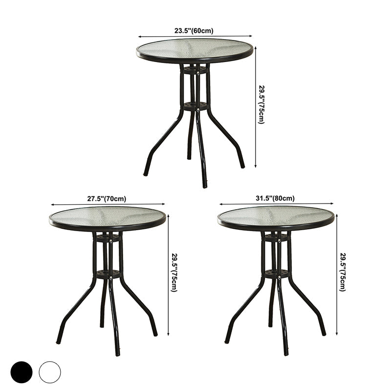 Modern Round Dining Table Clear Tempered Glass Table with Pedestal Base Clearhalo ' dining_table' 'Dining Tables & Seating' 'Dining Tables' 'furn' 'furn_dining_table' 'Furniture' 'furniture_dining_table' 'Kitchen & Dining Furniture' 'kitchen&dining_furn' 'kitchen' 'kitchen_dining_table' 3642660