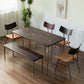 Contemporary Style Solid Wood Board Rectangle Dining Table 4 Legs Table for Home Clearhalo ' dining_table' 'Dining Tables & Seating' 'Dining Tables' 'furn' 'furn_dining_table' 'Furniture' 'furniture_dining_table' 'Kitchen & Dining Furniture' 'kitchen&dining_furn' 'kitchen' 'kitchen_dining_table' 3642675