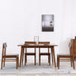 Contemporary Rectangle Dining Table Red gold sandalwood Solid Wood Table with 4 Legs Clearhalo ' dining_table' 'Dining Tables & Seating' 'Dining Tables' 'furn' 'furn_dining_table' 'Furniture' 'furniture_dining_table' 'Kitchen & Dining Furniture' 'kitchen&dining_furn' 'kitchen' 'kitchen_dining_table' 3642689
