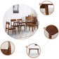 Contemporary Rectangle Dining Table Red gold sandalwood Solid Wood Table with 4 Legs Clearhalo ' dining_table' 'Dining Tables & Seating' 'Dining Tables' 'furn' 'furn_dining_table' 'Furniture' 'furniture_dining_table' 'Kitchen & Dining Furniture' 'kitchen&dining_furn' 'kitchen' 'kitchen_dining_table' 3642692