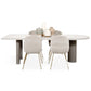 Irregular Pine Solid Wood Dining Table Modern White Top Island Table with 3 Legs Clearhalo ' dining_table' 'Dining Tables & Seating' 'Dining Tables' 'furn' 'furn_dining_table' 'Furniture' 'furniture_dining_table' 'Kitchen & Dining Furniture' 'kitchen&dining_furn' 'kitchen' 'kitchen_dining_table' 3642697