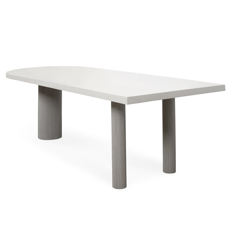 Irregular Pine Solid Wood Dining Table Modern White Top Island Table with 3 Legs Clearhalo ' dining_table' 'Dining Tables & Seating' 'Dining Tables' 'furn' 'furn_dining_table' 'Furniture' 'furniture_dining_table' 'Kitchen & Dining Furniture' 'kitchen&dining_furn' 'kitchen' 'kitchen_dining_table' 3642700