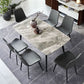 Metal Modern Rectangle Dining Table Sintered Stone Dining Table for Kitchen and Dining Room Clearhalo ' dining_table' 'Dining Tables & Seating' 'Dining Tables' 'furn' 'furn_dining_table' 'Furniture' 'furniture_dining_table' 'Kitchen & Dining Furniture' 'kitchen&dining_furn' 'kitchen' 'kitchen_dining_table' 3642716