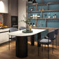 Modern Style Sintered Stone Dinner Room Kitchen Table White Table with Wooden Base Clearhalo ' dining_table' 'Dining Tables & Seating' 'Dining Tables' 'furn' 'furn_dining_table' 'Furniture' 'furniture_dining_table' 'Kitchen & Dining Furniture' 'kitchen&dining_furn' 'kitchen' 'kitchen_dining_table' 3642726