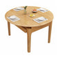 Contemporary Round Dining Table Rubberwood Solid Wood Table with 4 Legs Natural Without Chairs Clearhalo ' dining_table' 'Dining Tables & Seating' 'Dining Tables' 'furn' 'furn_dining_table' 'Furniture' 'furniture_dining_table' 'Kitchen & Dining Furniture' 'kitchen&dining_furn' 'kitchen' 'kitchen_dining_table' 3642741