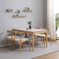 Rectangle Home Dining Table Simplicity Dinner Room Sintered Stone Table with 4 Wood Legs Clearhalo ' dining_table' 'Dining Tables & Seating' 'Dining Tables' 'furn' 'furn_dining_table' 'Furniture' 'furniture_dining_table' 'Kitchen & Dining Furniture' 'kitchen&dining_furn' 'kitchen' 'kitchen_dining_table' 3642757