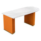 Metal Contemporary Free Form Dining Table Sintered Stone Table for Kitchen and Dining Room Orange Without Chairs Clearhalo ' dining_table' 'Dining Tables & Seating' 'Dining Tables' 'furn' 'furn_dining_table' 'Furniture' 'furniture_dining_table' 'Kitchen & Dining Furniture' 'kitchen&dining_furn' 'kitchen' 'kitchen_dining_table' 3642774
