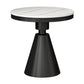 Modern Style Sintered Stone Dining Table Round Table with Pedestal Base White Black Clearhalo ' dining_table' 'Dining Tables & Seating' 'Dining Tables' 'furn' 'furn_dining_table' 'Furniture' 'furniture_dining_table' 'Kitchen & Dining Furniture' 'kitchen&dining_furn' 'kitchen' 'kitchen_dining_table' 3642780