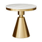 Modern Style Sintered Stone Dining Table Round Table with Pedestal Base White Gold Clearhalo ' dining_table' 'Dining Tables & Seating' 'Dining Tables' 'furn' 'furn_dining_table' 'Furniture' 'furniture_dining_table' 'Kitchen & Dining Furniture' 'kitchen&dining_furn' 'kitchen' 'kitchen_dining_table' 3642783