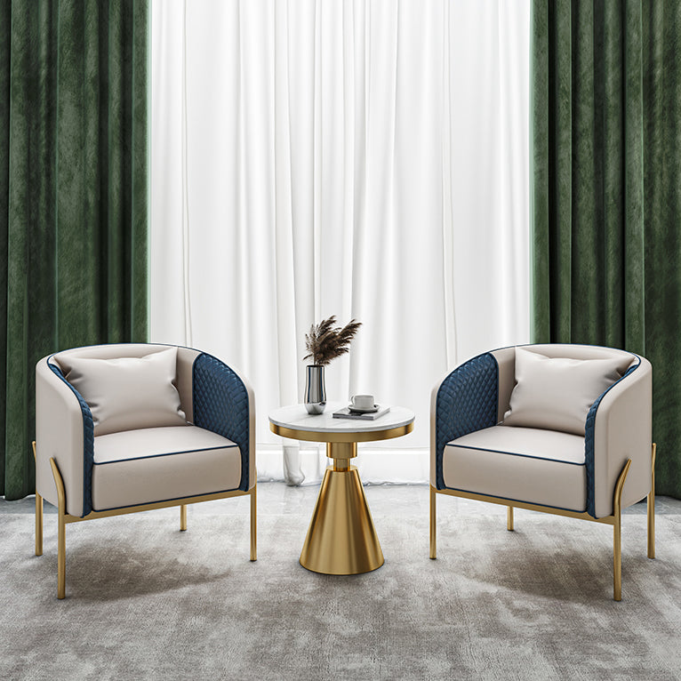 Modern Style Sintered Stone Dining Table Round Table with Pedestal Base Clearhalo ' dining_table' 'Dining Tables & Seating' 'Dining Tables' 'furn' 'furn_dining_table' 'Furniture' 'furniture_dining_table' 'Kitchen & Dining Furniture' 'kitchen&dining_furn' 'kitchen' 'kitchen_dining_table' 3642784