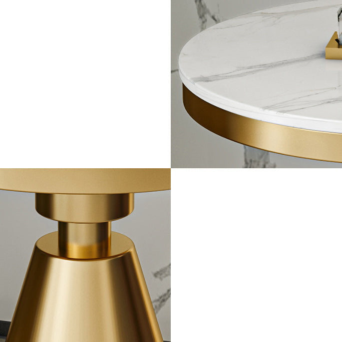Modern Style Sintered Stone Dining Table Round Table with Pedestal Base Clearhalo ' dining_table' 'Dining Tables & Seating' 'Dining Tables' 'furn' 'furn_dining_table' 'Furniture' 'furniture_dining_table' 'Kitchen & Dining Furniture' 'kitchen&dining_furn' 'kitchen' 'kitchen_dining_table' 3642787