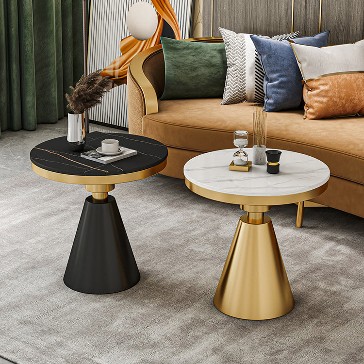 Modern Style Sintered Stone Dining Table Round Table with Pedestal Base Clearhalo ' dining_table' 'Dining Tables & Seating' 'Dining Tables' 'furn' 'furn_dining_table' 'Furniture' 'furniture_dining_table' 'Kitchen & Dining Furniture' 'kitchen&dining_furn' 'kitchen' 'kitchen_dining_table' 3642791
