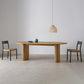 Contemporary Solid Wood Table Oval Double Pedestal Home Kitchen Furniture Clearhalo ' dining_table' 'Dining Tables & Seating' 'Dining Tables' 'furn' 'furn_dining_table' 'Furniture' 'furniture_dining_table' 'Kitchen & Dining Furniture' 'kitchen&dining_furn' 'kitchen' 'kitchen_dining_table' 3642798