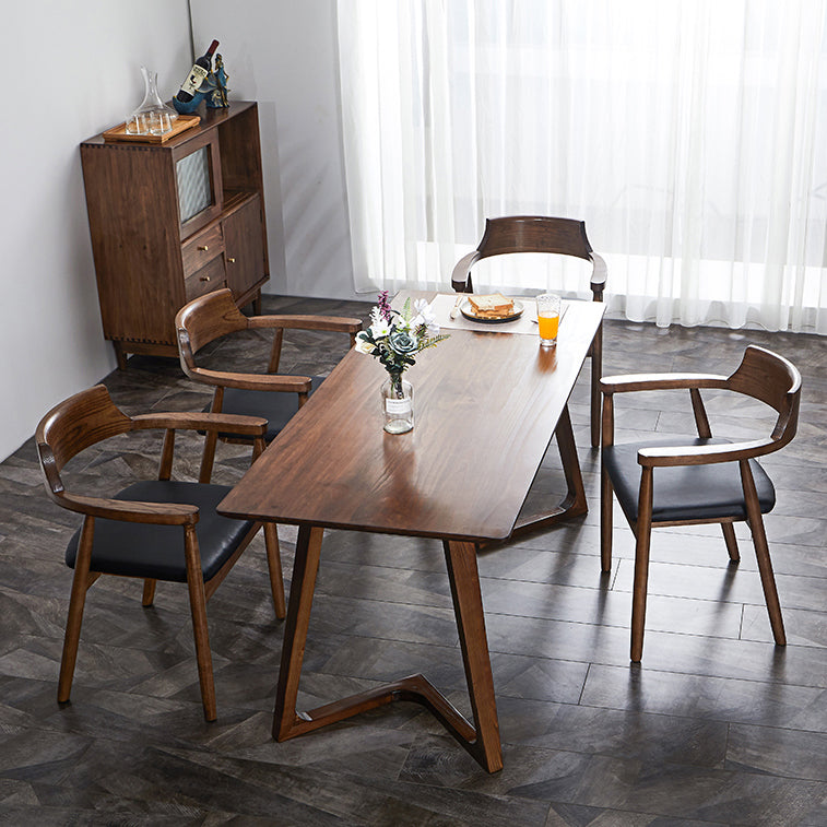 Rectangle Double Pedestal Home Furniture Pine Solid Wood Dining Room Collection Clearhalo ' dining_table' 'Dining Tables & Seating' 'Dining Tables' 'furn' 'furn_dining_table' 'Furniture' 'furniture_dining_table' 'Kitchen & Dining Furniture' 'kitchen&dining_furn' 'kitchen' 'kitchen_dining_table' 3642860