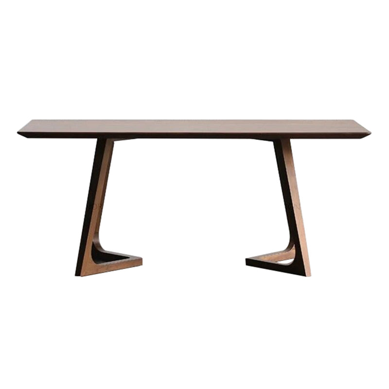 Rectangle Double Pedestal Home Furniture Pine Solid Wood Dining Room Collection Clearhalo ' dining_table' 'Dining Tables & Seating' 'Dining Tables' 'furn' 'furn_dining_table' 'Furniture' 'furniture_dining_table' 'Kitchen & Dining Furniture' 'kitchen&dining_furn' 'kitchen' 'kitchen_dining_table' 3642862
