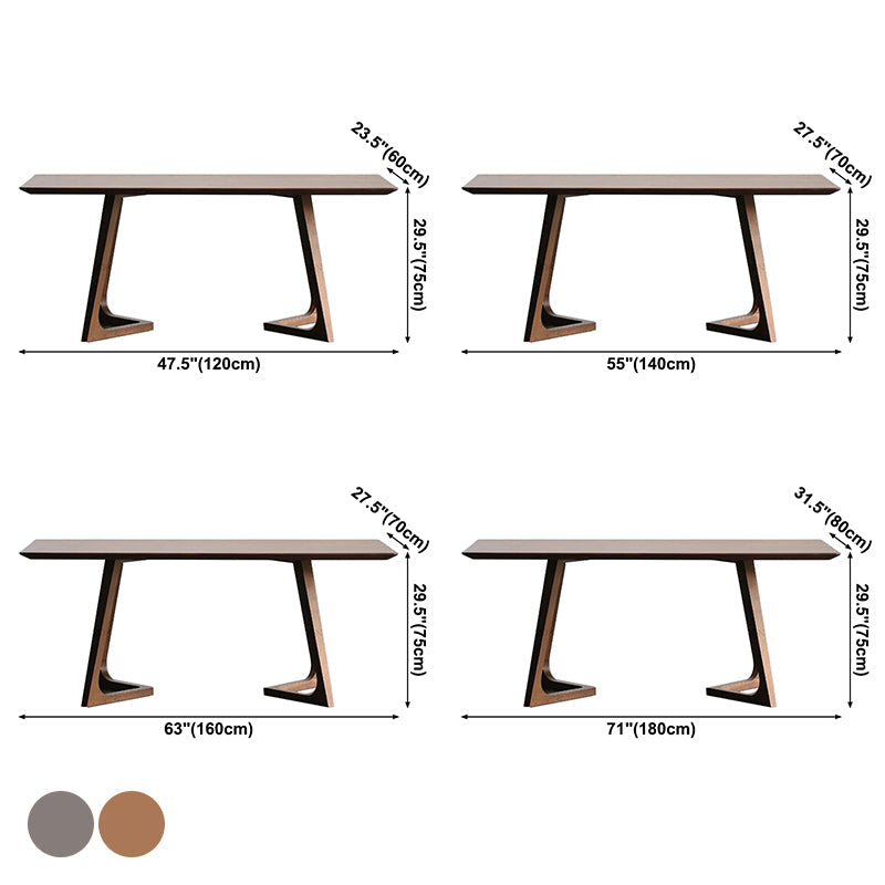 Rectangle Double Pedestal Home Furniture Pine Solid Wood Dining Room Collection Clearhalo ' dining_table' 'Dining Tables & Seating' 'Dining Tables' 'furn' 'furn_dining_table' 'Furniture' 'furniture_dining_table' 'Kitchen & Dining Furniture' 'kitchen&dining_furn' 'kitchen' 'kitchen_dining_table' 3642866