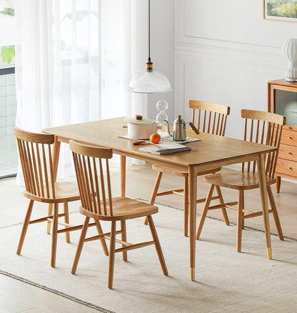 Modern Rectangle Dining Table Solid Wood Table with 4 Legs for Home Kitchen Dinner Natural Without Chairs Clearhalo ' dining_table' 'Dining Tables & Seating' 'Dining Tables' 'furn' 'furn_dining_table' 'Furniture' 'furniture_dining_table' 'Kitchen & Dining Furniture' 'kitchen&dining_furn' 'kitchen' 'kitchen_dining_table' 3642868