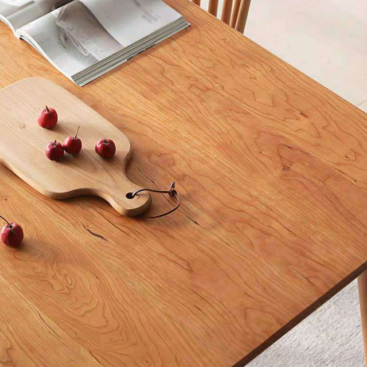 Modern Rectangle Dining Table Solid Wood Table with 4 Legs for Home Kitchen Dinner Clearhalo ' dining_table' 'Dining Tables & Seating' 'Dining Tables' 'furn' 'furn_dining_table' 'Furniture' 'furniture_dining_table' 'Kitchen & Dining Furniture' 'kitchen&dining_furn' 'kitchen' 'kitchen_dining_table' 3642870