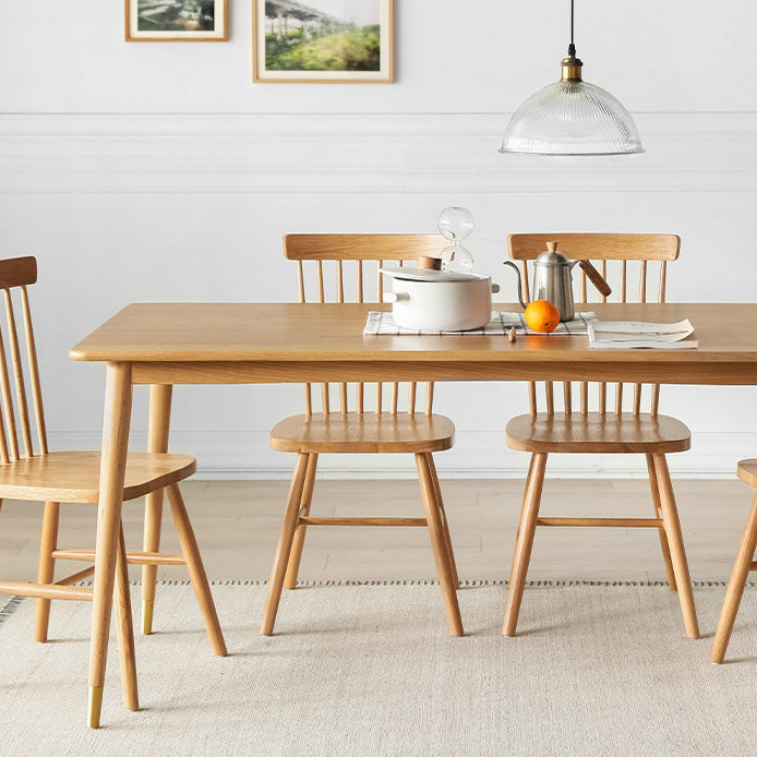 Modern Rectangle Dining Table Solid Wood Table with 4 Legs for Home Kitchen Dinner Clearhalo ' dining_table' 'Dining Tables & Seating' 'Dining Tables' 'furn' 'furn_dining_table' 'Furniture' 'furniture_dining_table' 'Kitchen & Dining Furniture' 'kitchen&dining_furn' 'kitchen' 'kitchen_dining_table' 3642876